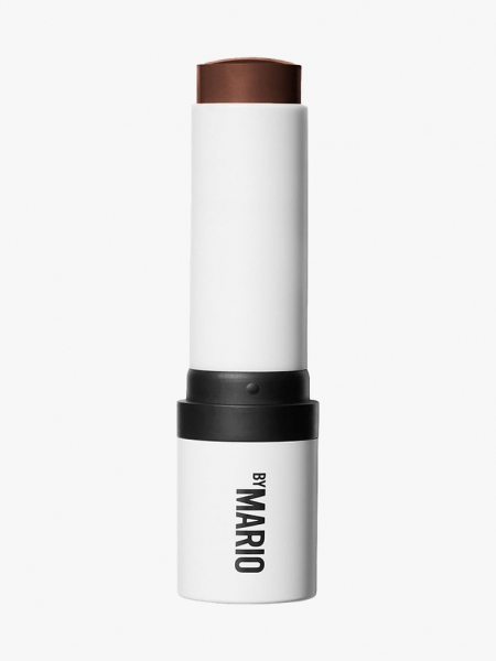 Makeup by Mario Soft Sculpt Shaping Stick white and black twist-up contour stick on light gray background